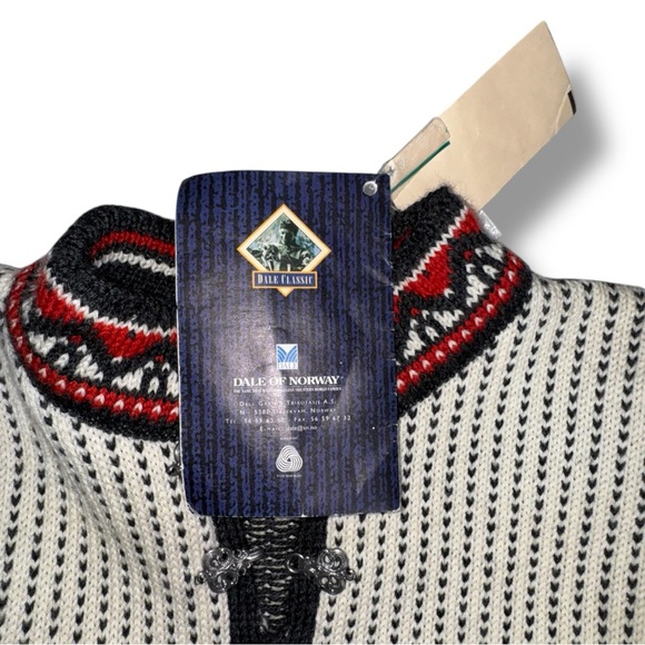 Dale of Norway Solstrand sweater, w/booklet, xtra clasps RARE NWT vintage 90’s - Picture 10 of 13